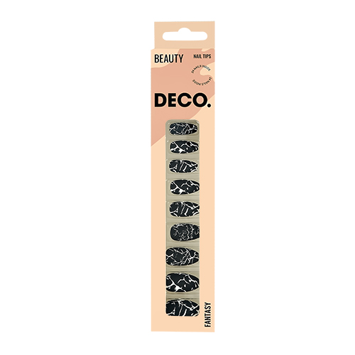 

Набор накладных ногтей DECO. FANTASY black marble 24 шт + клеевые стикеры 24 шт