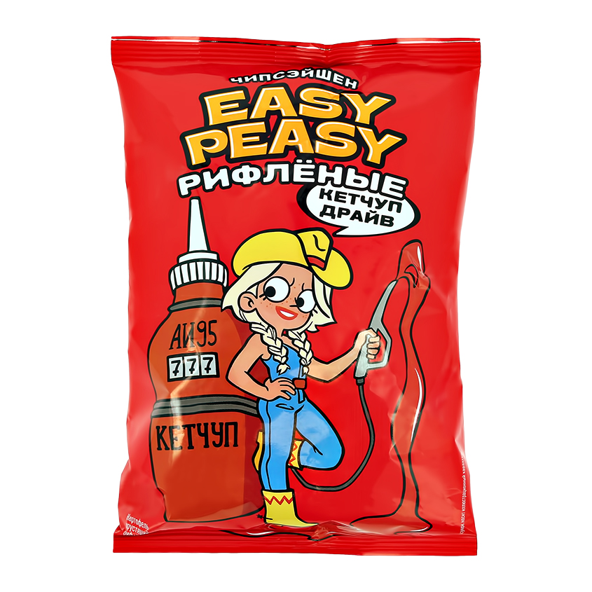 

Картофель хрустящий рифленный EASY PEASY Кетчуп драйв 50 г