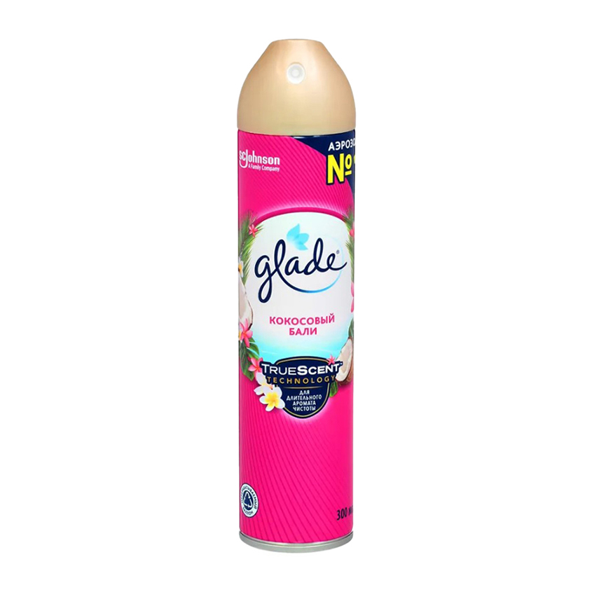 GLADE Освежитель воздуха GLADE Кокосовый Бали 300 мл glade освежитель воздуха glade океанский оазис 300 мл