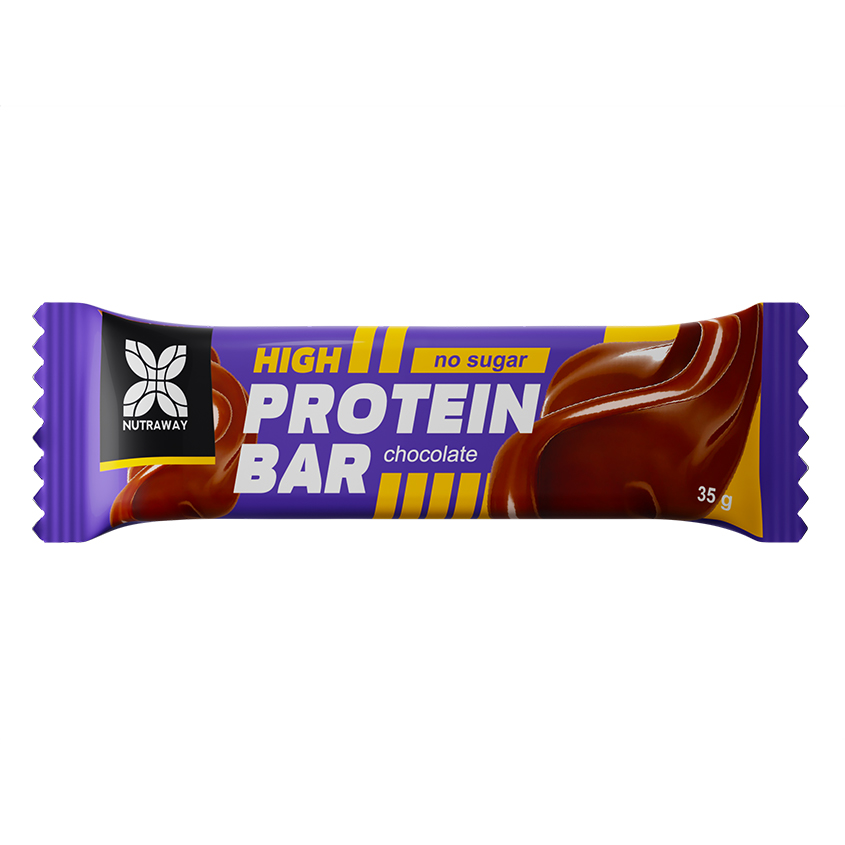 NUTRAWAY Батончик глазированный NUTRAWAY PROTEIN BAR со вкусом шоколада 35 г суфле bananaz со вкусом банана в шоколадной глазури 200 г