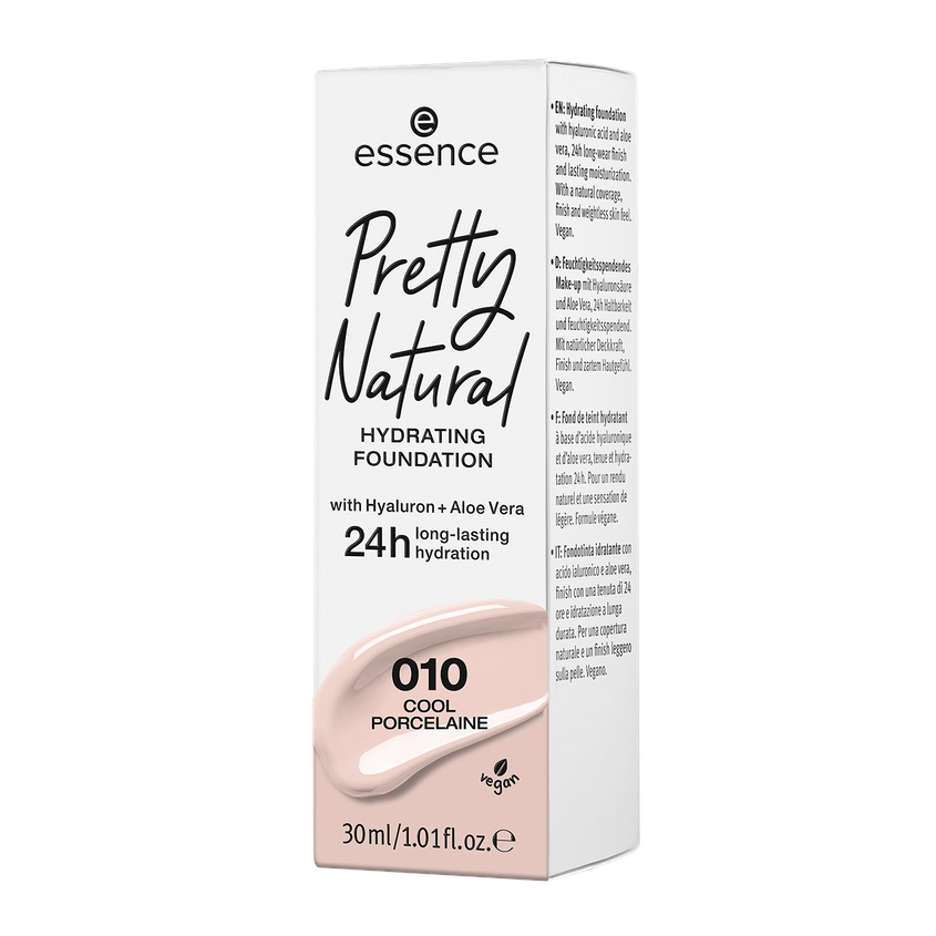 Основа тональная для лица ESSENCE PRETTY NATURAL увлажняющая тон 010