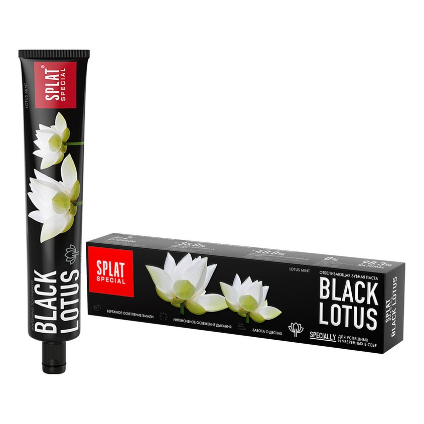 

Паста зубная SPLAT SPECIAL Black lotus отбеливающая 75 мл
