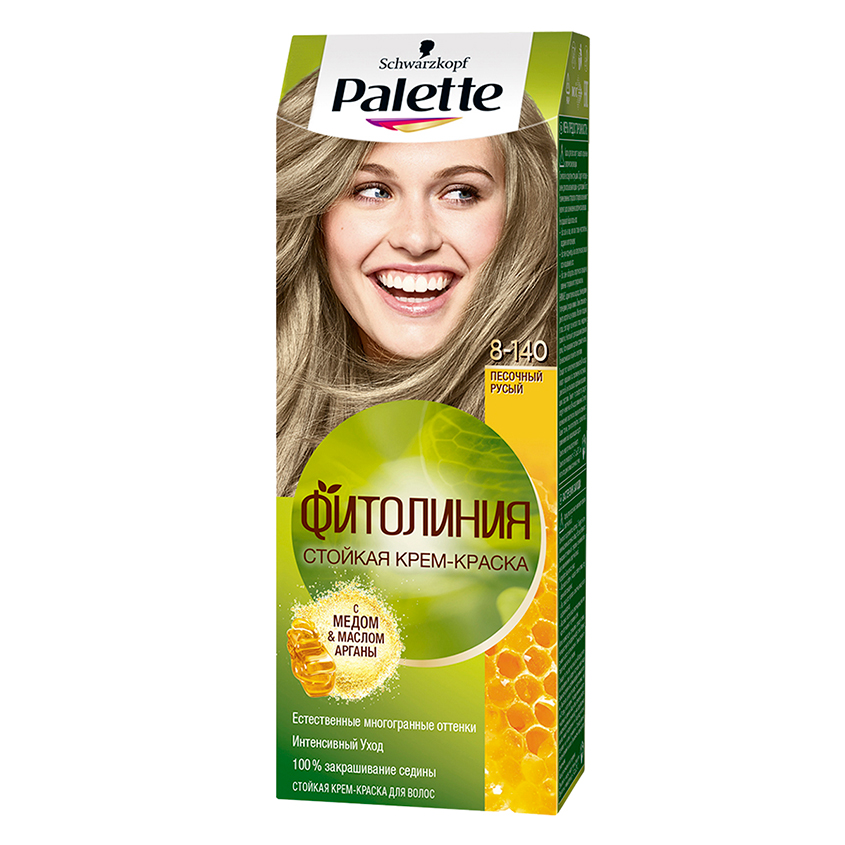 

Крем-краска для волос PALETTE ФИТОЛИНИЯ тон 8-140 Песочный русый 50 мл