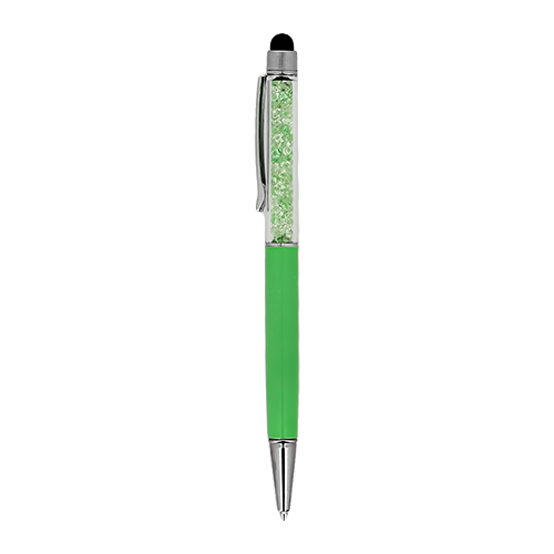 Ручка `FUN` CRYSTALS green