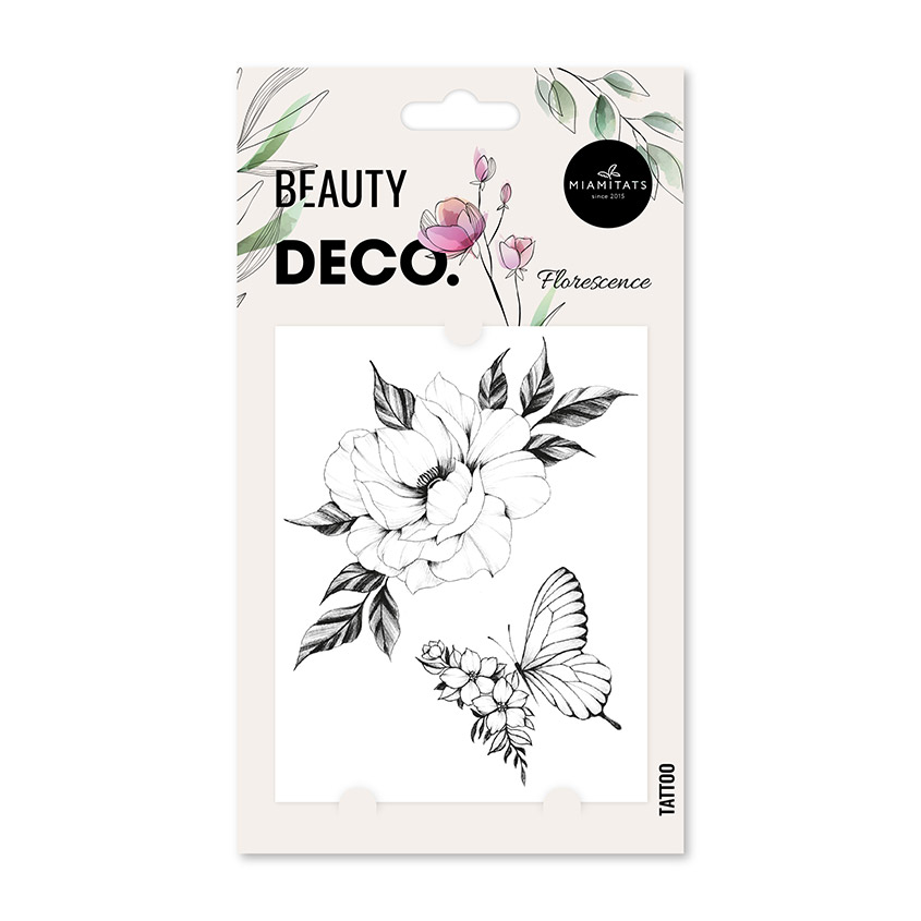 Татуировка для тела DECO. FLORAL by Miami tattoos переводная Florescence