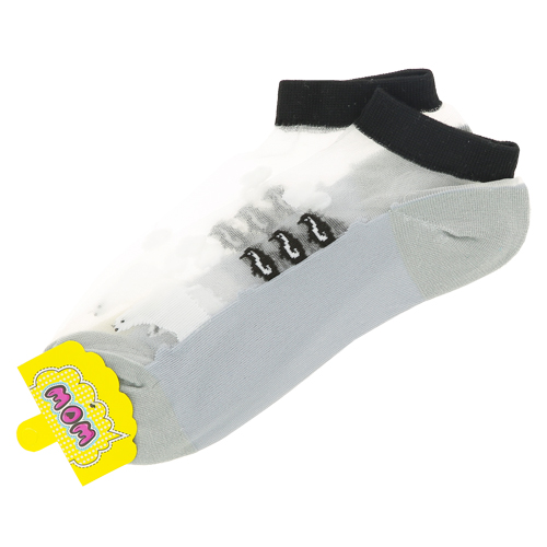 

Подследники женские SOCKS капрон Ornaments серые р-р единый