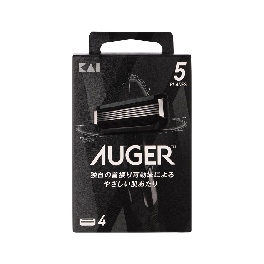Кассеты для станка `AUGER` 5 лезвий 4 шт