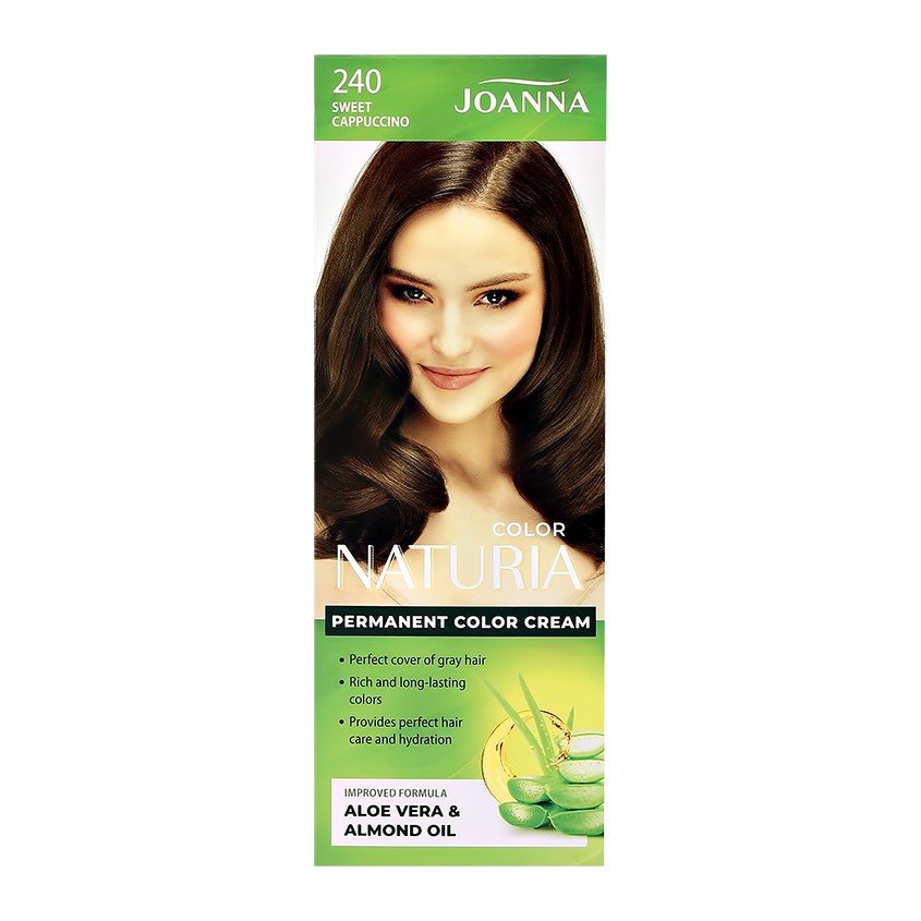 Краска для волос JOANNA NATURIA COLOR тон 240 Сладкое капучино joanna краска для волос joanna naturia color тон 243 черная сирень