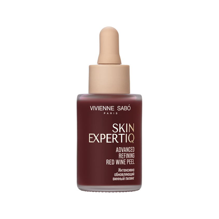 Пилинг для лица VIVIENNE SABO SKIN EXPERTIQ винный интенсивно обновляющий для всех типов кожи 33 мл