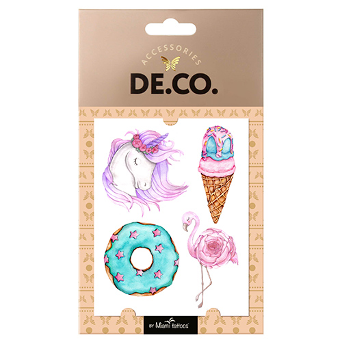 

Татуировка для тела DE.CO. LOVE STORY by Miami tattoos переводная Sweet dreams