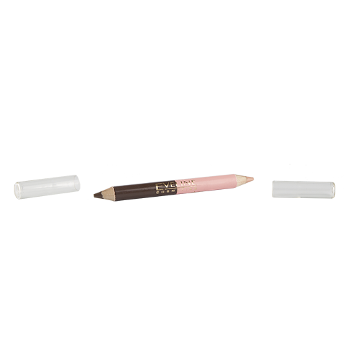 

Карандаш для бровей EVELINE EYEBROW PENCIL DUO двухцветный тон 01