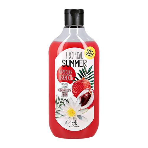 

Крем-гель для душа BELKOSMEX TROPICAL SUMMER Водяная лилия и личи 500 мл