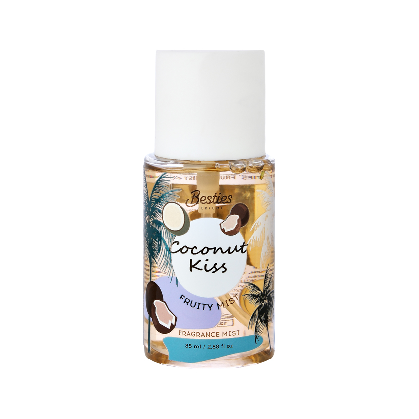 Парфюмированный мист для тела BESTIES FRUITY MIST coconut kiss жен. 85 мл