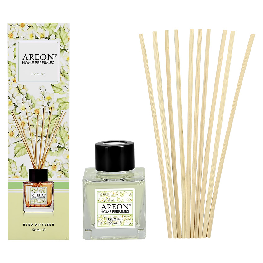 Интерьерные духи AREON BOTANIC Jasmine 50 мл 300m3 ароматизатор машина без воды ароматизатор диффузор 200 мл очиститель воздуха для дома офиса отеля магазин