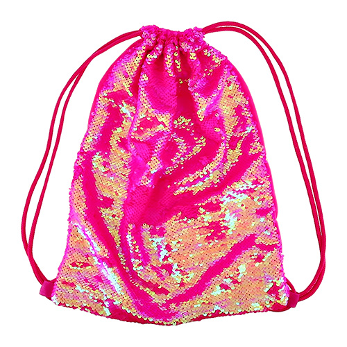 

Мешок LADY PINK розовый с пайетками