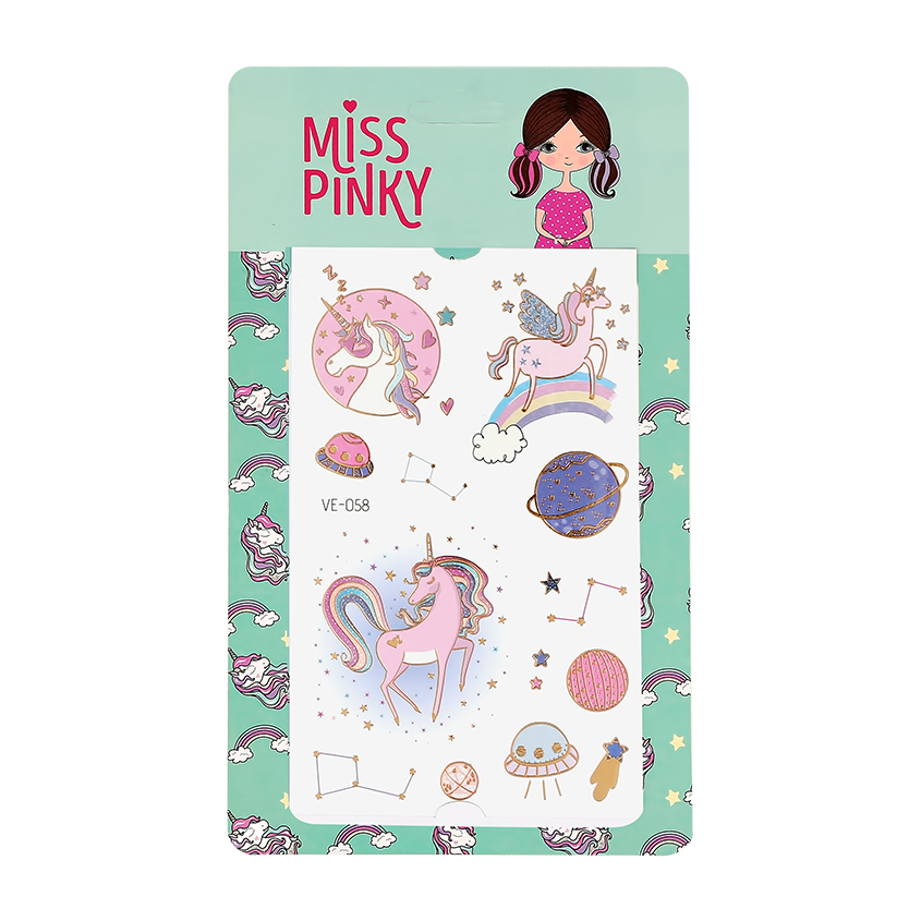 Татуировки переводные MISS PINKY 12 x 7,5 см