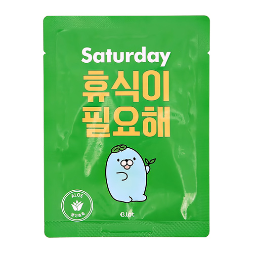 

Маска для лица B.LOT DAYLY Saturday с экстрактом алоэ вера увлажняющая 21 г