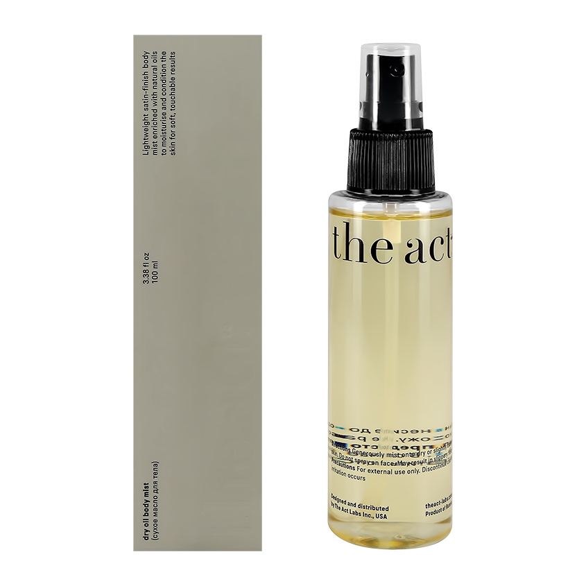 THE ACT Масло для тела THE ACT сухое 100 мл сухое масло для тела the act dry oil body mist 100 мл
