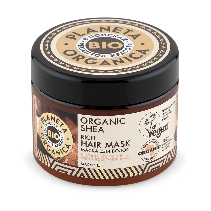 

Маска для волос PLANETA ORGANICA ORGANIC SHEA густая питание и восстановление 300 мл