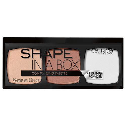 Палетка для контурирования `CATRICE` SHAPE IN A BOX тон 010 light (бронзер, хайлайтер, фиксирующая пудра)