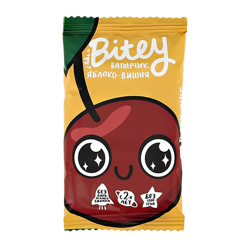 

Батончик фруктово-ягодный TAKE A BITEY Яблоко-вишня 25 г