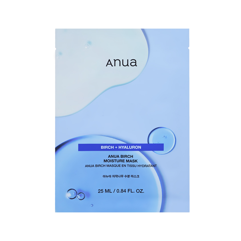 Маска для лица ANUA BIRCH увлажняющая с берёзовым соком 25 мл