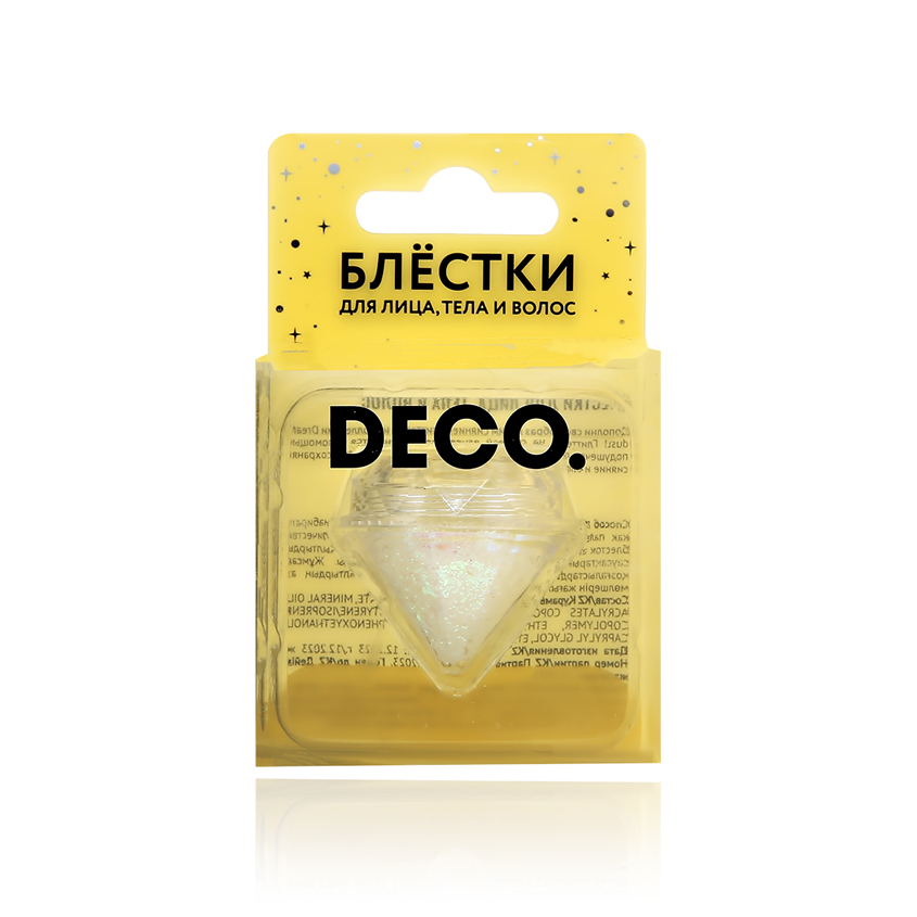 Блестки для лица, тела и волос DECO. DREAM DUST white