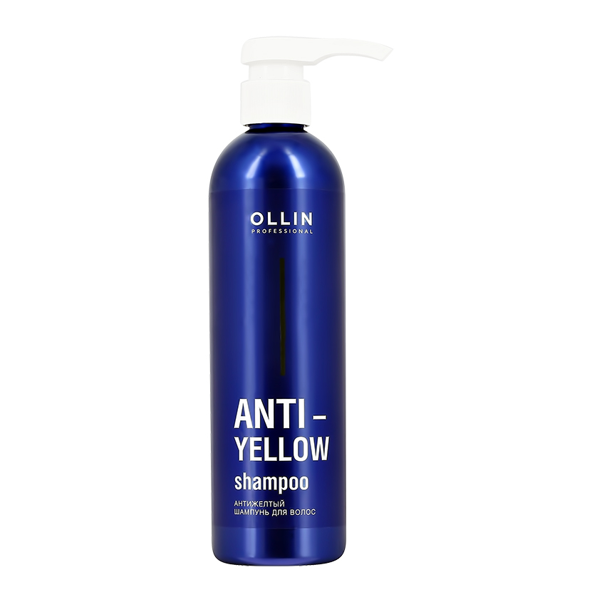 OLLIN Шампунь для волос OLLIN ANTI-YELLOW тонирующий против желтизны 500 мл