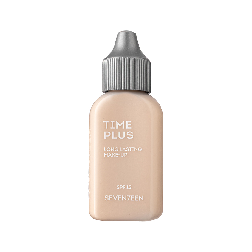 Крем тональный для лица SEVENTEEN TIME PLUS LONGLASTING MAKE UP стойкий тон 1 Фарфор