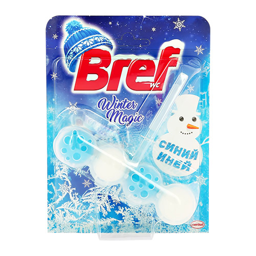 

Подвеска для унитаза BREF WINTER MAGIC Cиний иней 50 г