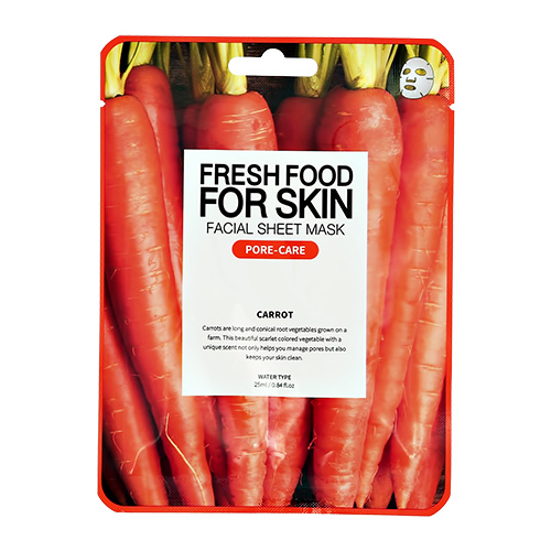 

Маска для лица FRESH FOOD с экстрактом моркови для сужения пор 25 мл