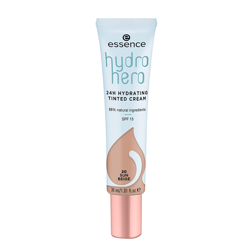 Крем для лица ESSENCE HYDRO HERO 24H дневной с тонирующим эффектом тон 20 - фото 1