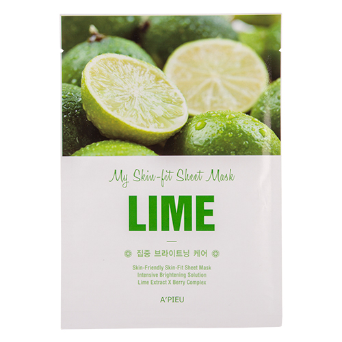 

Маска для лица APIEU MY SKIN-FIT SHEET MASK с экстрактом лайма восстанавливающая 25 г