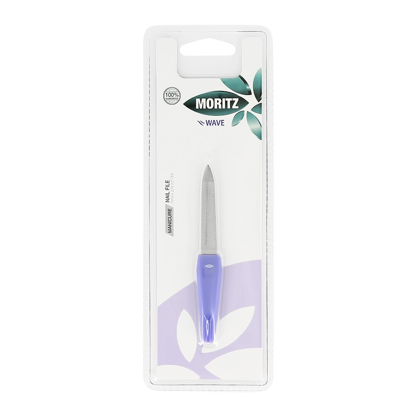 MORITZ Пилка для ногтей MORITZ WAVE двусторонняя металлическая 10 см ножницы для ногтей moritz wave