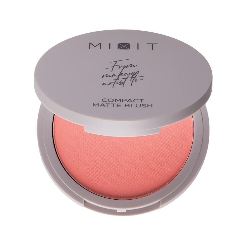 Румяна для лица MIXIT COMPACT BLUSH компактные матовые тон 01 Harmony