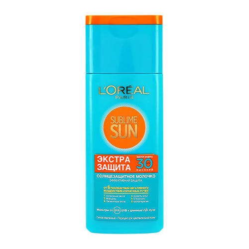 

Солнцезащитное молочко для тела LOREAL SUBLIME SUN ЭКСТРА ЗАЩИТА SPF-30 200 мл