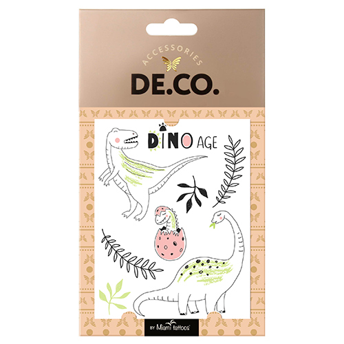 

Татуировка для тела DE.CO. CARTOON by Miami tattoos переводная Dinoage