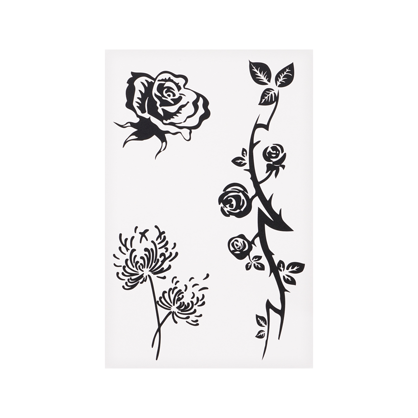 Татуировка для тела DECO. переводная 3 flowers