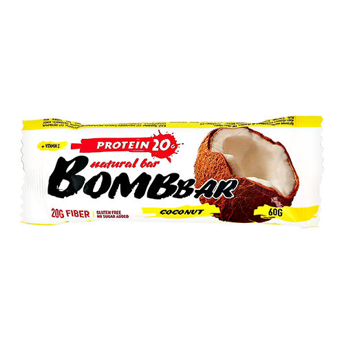 цена BOMBBAR Батончик неглазированный BOMBBAR Кокос 60 г