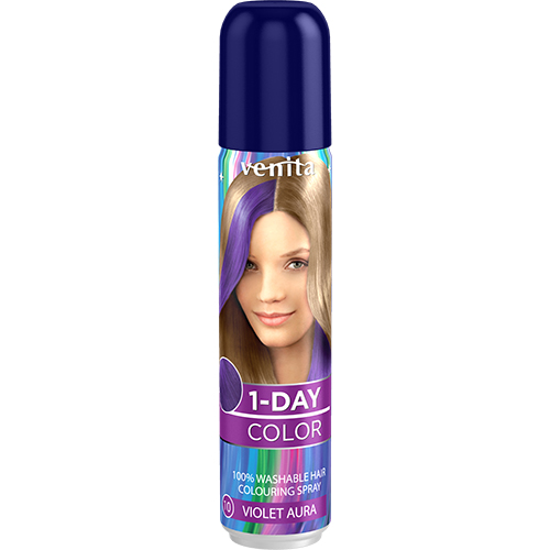 Спрей для волос оттеночный `VENITA` 1-DAY COLOR тон Violet Aura (фиолетовая аура) 50 мл