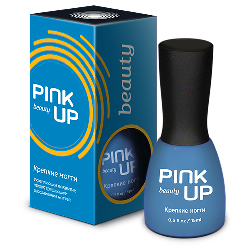 Базовое покрытие для ногтей `PINK UP` `BEAUTY` Крепкие ногти 15 мл