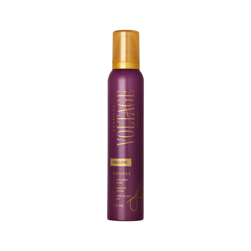 Мусс для волос KHARISMA VOLTAGE CASHMERE объем и восстановление с маслом арганы 200 мл