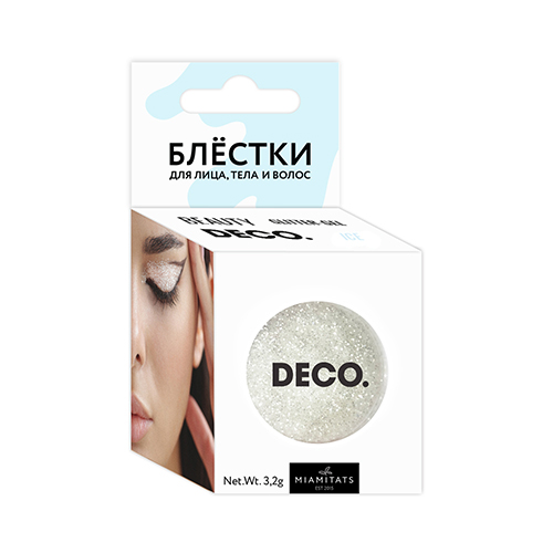 

Блестки для лица, тела и волос DECO. by Miami tattoos Ice