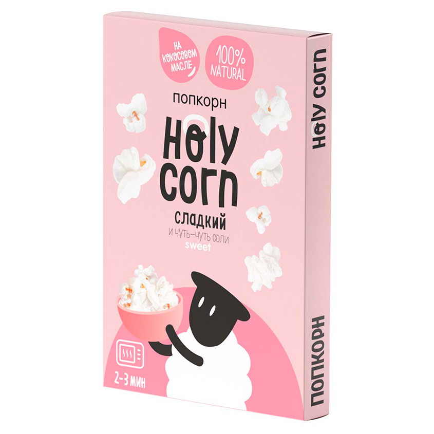 

Попкорн HOLY CORN для приготовления в микроволновой печи сладкий 70 г