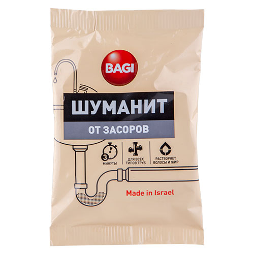 

Средство для удаления засоров БАГИ ШУМАНИТ гранулированное 70 г
