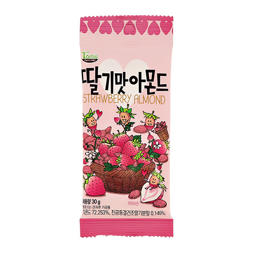 

Миндальные орешки TOMS FARM со вкусом клубники 30 г