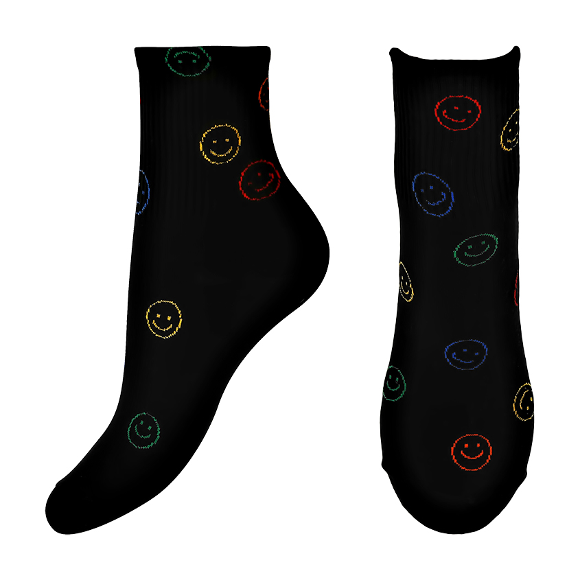 Носки SOCKS черные smile спортивные носки nalini new coolmax socks 2xl черные розовые