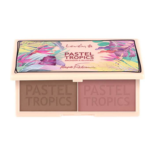 Палетка для макияжа лица LOVELY PASTEL TROPICS румяна и бронзер