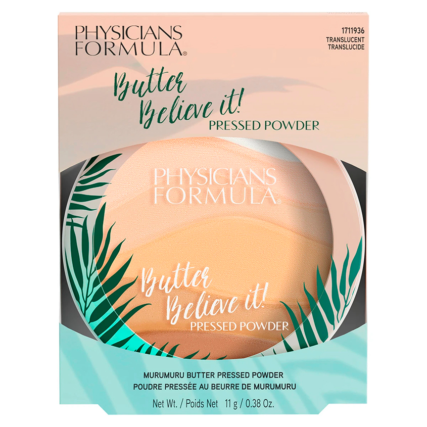 Пудра компактная для лица PHYSICIANS FORMULA BUTTER BELIEVE IT! тон прозрачная пудра для лица butter believe it face powder 11г прозрачная