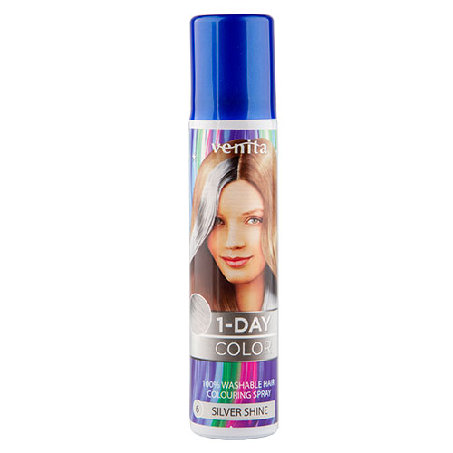 цена VENITA Спрей для волос оттеночный VENITA 1-DAY COLOR тон Silver shine 50 мл